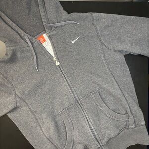 Gray The Angel Zip-Up Hoodie